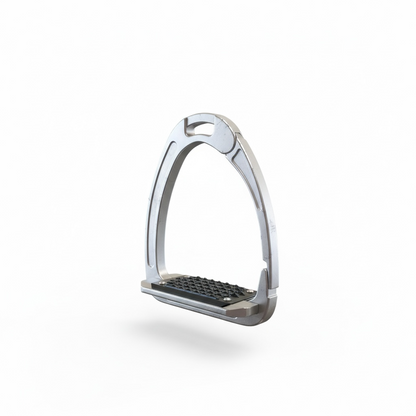 Red Equus Aluminium Safety Stirrups- Silver