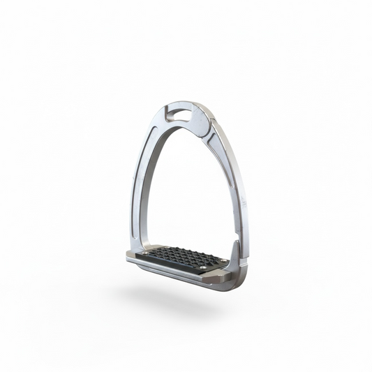 Red Equus Aluminium Safety Stirrups- Silver