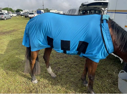 Vibrant Azure Blue - Horse Onesie by Harlington Rose