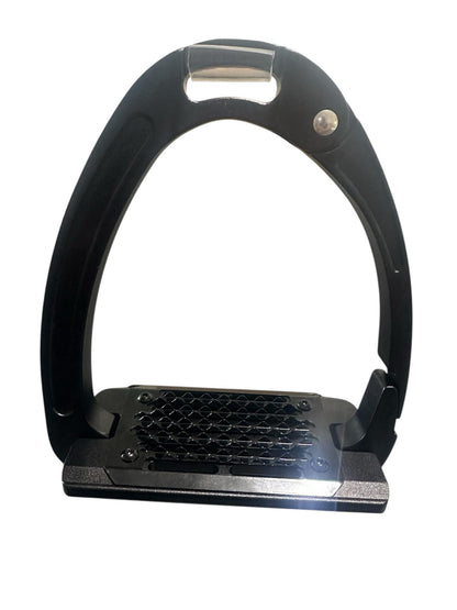 Red Equus Aluminium Safety Stirrups- Black